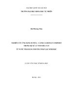 Nghiên cứu ứng dụng Sunfua - Canxi cacbonat composit trong hệ xử lý nitơ hòa tan từ nước thải bằng phương pháp lọc sinh học