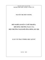 Đói nghèo, di dân và đô thị hóa  Đời sống thường ngày của một phường ngoài đê sông Hồng, Hà Nội