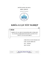 Nghiên cứu các nhân tố ảnh hưởng đến sự thỏa mãn của người lao động đối với tổ chức tại Công ty cổ phần Tư vấn xây dựng điện 4