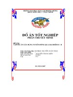 THIẾT kế TUYẾN ĐƯỜNG QUA HAI điểm d   b thuộc thị xã bắc giang tỉnh bắc giang, lưu lượng xe năm thứ 15 là 1600xe