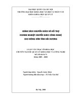 Chính sách khuyến khích và hỗ trợ doanh nghiệp chuyển giao công nghệ cho nông dân tỉnh Hải Dương