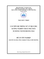 Cải tiến hệ thống xử lý bụi cho xưởng nghiền than nhà máy Xi măng VICEM Hoàng Mai