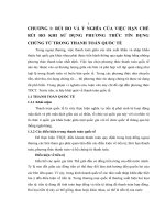 báo cáo: tín dụng chứng từ thanh toán quốc tế