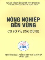Nông nghiệp bền vững: cơ sở và ứng dụng