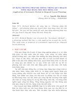 Áp dụng phương pháp hệ thống trong quy hoạch tổng mặt bằng nhà máy đóng tàu