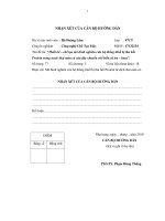 Thiết kế chế tạo mô hình nghiên cứu hệ thống thiết bị thu hồi Protein trong nước thải máu cá của dây chuyền chế biến cá Tra - Basa