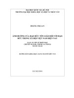 anh hưởng của đạo đức tôn giáo đối với đạo đức trong xã hội Việt Nam hiện nay