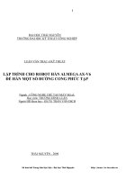 LẬP TRÌNH CHO ROBOT HÀN ALMEGA AX-V6 ĐẺ HÀN MỘT SỐ ĐƯỜNG CONG PHỨC TẠP