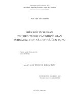 Biến đổi tích phân fourier trong các không gian Schwartz L1(Rn) và L2(Rn) và ứng dụng
