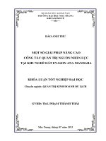 Một số giải pháp nâng cao công tác quản trị nguồn nhân lực tại khu nghỉ mát Evason Ana Mandara