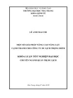 Một số giải pháp nâng cao năng lực cạnh tranh cho Công ty Du lịch Trọng Điểm