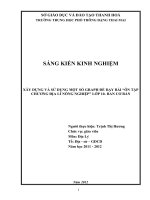 Xây dựng và sử dụng một số Graph để dạy bài “ ôn tập chương địa lí nông nghiệp” lớp 10 - ban cơ bản.