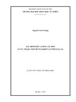 Xác định trữ lượng các bon ở các trạng thái rừng khộp tại tỉnh Gia Lai