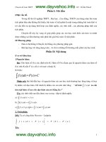 Chuyên đề nguyên hàm tích phân