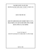 Khuyến khích doanh nghiệp nhỏ và vừa hoạt động xây dựng đổi mới công nghệ bằng công cụ tài chính