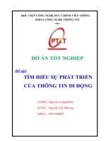 tìm hiểu sự phát triển của thông tin di động