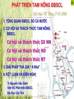 Phát triển tam nông đồng bằng sông cửu long