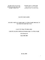 Tổ chức nhân lực khoa học và công nghệ theo dự án tại Viện Dầu khí Việt Nam