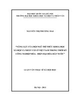 Năng lực của đội ngũ tri thức khoa học xã hội và nhân văn ở Việt Nam trong thời kỳ công nghiệp hóa - hiện đại hóa đất nước 1.PDF