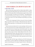 SKKN KINH NGHIỆM LÀM ĐỒ DÙNG DẠNG MỞ