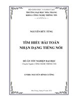 Tìm hiểu bài toán nhận dạng tiếng nói