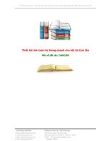 Thiết kế tính toán hệ thống phanh cho ôtô tải tám tấn