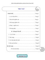 skkn một số kinh nghiệm giúp học sinh học tốt môn TOán lớp 1