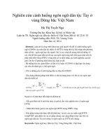 Nghiên cứu cảnh huống ngôn ngữ dân tộc Tày ở vùng Đông bắc Việt Nam