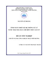 Tính toán thiết kế hệ thống xử lý nước thải Nhà máy Chế biến thủy sản F17