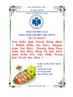 Đề tài Tìm hiểu quá trình xông khói