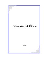 Đồ án chi tiết máy đề 2 phương án 9