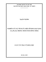 Nghiên cứu sự tích lũy một số kim loại nặng (Cu, Pb, Zn) trong trầm tích sông Nhuệ