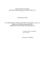 Vai trò dòng họ trong đời sống làng xã (Nghiên cứu trường hợp làng Quỳnh Đôi, xã Quỳnh Đôi, huyện Quỳnh Lưu, tỉnh Nghệ An