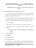 Nghiệp vụ nhập hàng nhập khẩu bằng container đường biên tại công ty Tra Sas