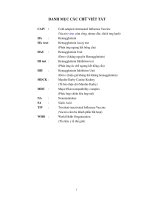 Đánh giá tính gây miễn dịch của Vacxin cúm A H5N1 hấp thụ tá chất MF - 59 và Chitosan trên súc vật thí nghiệm