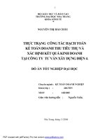 Thực trạng công tác hạch toán kế toán doanh thu tiêu thụ và xác định kết quả kinh doanh tại Công ty Tư vấn Xây dựng Điện 4