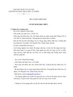 ĐỀ CƯƠNG MÔN HỌC CƠ SỞ SINH HỌC BIỂN