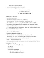 ĐỀ CƯƠNG MÔN HỌC CƠ SỞ DI TRUYỀN NGƯỜI