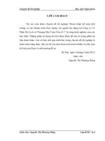 Hoàn thiện kế toán tiền lương và các khoản trích theo lương với người lao động tại Công ty Cổ Phần Du Lịch và Thương Mại Toàn Cầu số 1