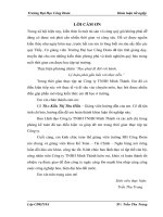 Hoàn thiện kế toán chi phí sản xuất và tính giá thành sản phẩm tại công ty TNHH Minh Thành