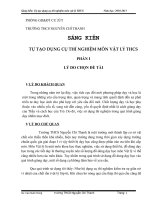 Kinh nghiệm tự tạo thí nghiệm vật lý THCS