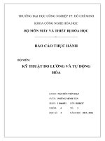 báo cáo thực hành bộ môn kỹ thuật đo lường và tự động hóa