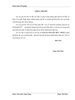 Giải pháp hoàn thiện công tác thẩm định tài chính dự án của Ngân hàng Nông nghiệp và Phát triển nông thôn – chi nhánh Hoàng Mai