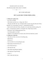 ĐỀ CƯƠNG MÔN HỌC BỨC XẠ ION HOÁ VỚI HỆ THỐNG SỐNG