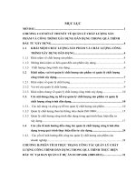 Đề xuất một số giải pháp nhằm hoàn thiện công tác quản lý chất lượng công trình dân dụng trong quá trình thực hiện đầu tư xây dựng