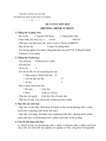 ĐỀ CƯƠNG MÔN HỌC PHƯƠNG TRÌNH VI PHÂN