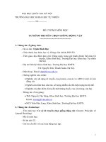 ĐỀ CƯƠNG MÔN HỌC CƠ SỞ DI TRUYỀN CHỌN GIỐNG ĐỘNG VẬT