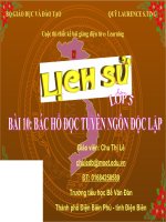 slide thuyết trình Lịch sử 5 Bài 10-Bác Hồ đọc tuyên ngôn độc lập