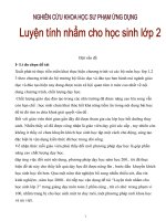 Một số giải pháp luyện tính nhẩm cho học sinh lớp 2