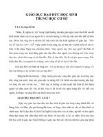 Đề tài: Giáo dục đạo đức học sinh Trung học cơ sở